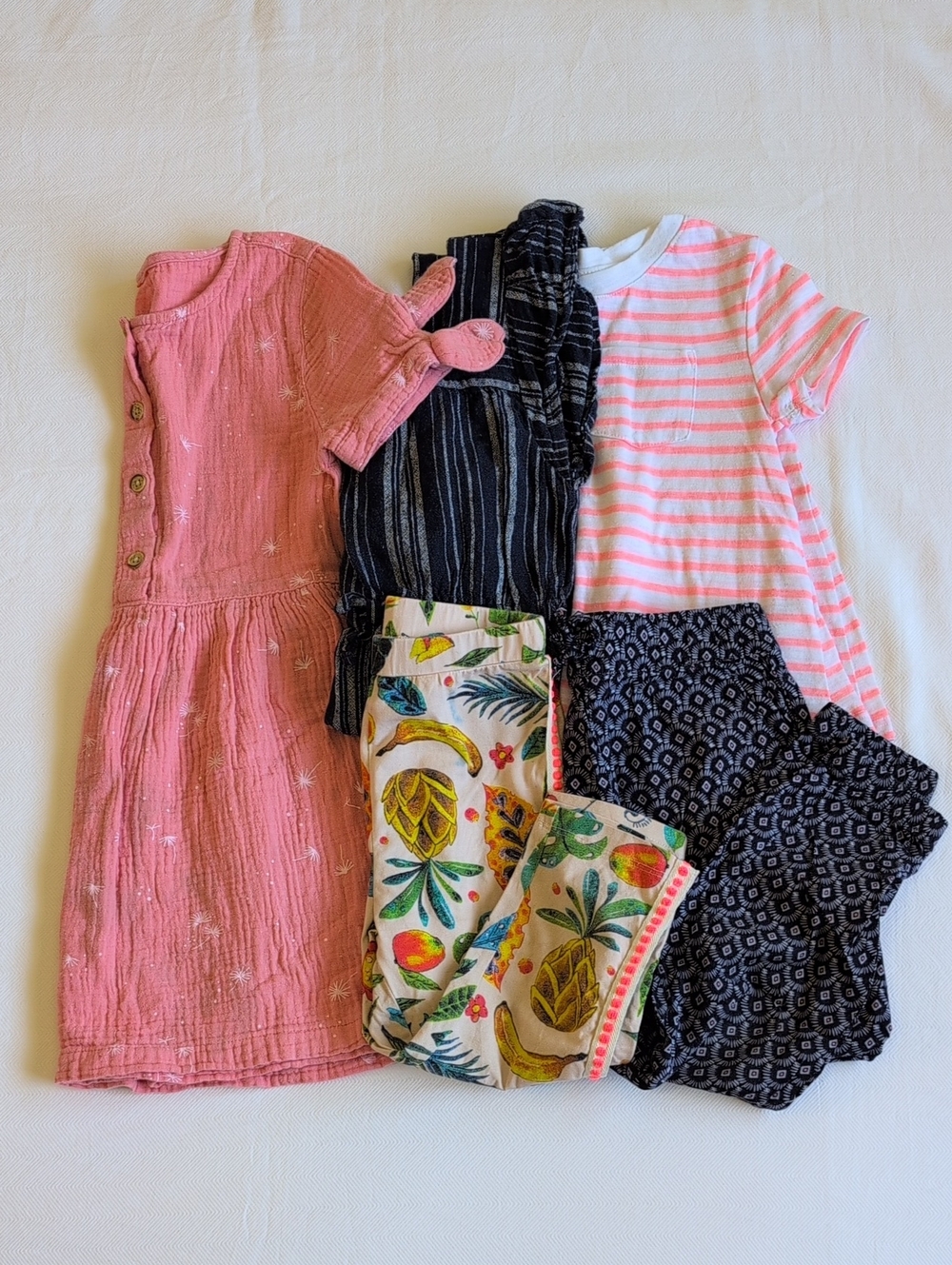 Toddler Girls Boho Summer Capsule Lot 5pcs H&M Joe Fresh Old Navy Size 4T